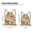 thumbnail image 2 of Gaeub Wild West Cowboy Drawstring Backpack Bag Sport Gym Sackpack Heavy Duty String Backpack for Men Women-Small, 2 of 6