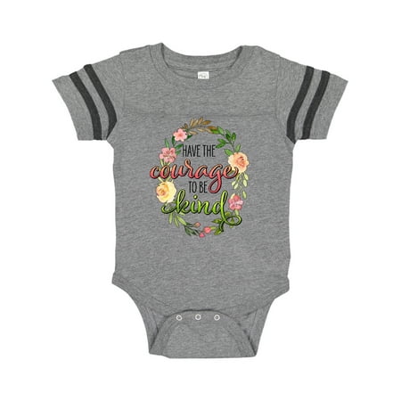

Inktastic Have the Courage to be Kind with Watercolor Flowers Gift Baby Boy or Baby Girl Bodysuit