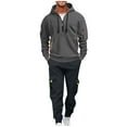thumbnail image 2 of PNTUTB Sweatsuits for Men 2 Piece Hoodie Tracksuit Athletic Long Sleeve Outfit Set Casual Pullover Suit Set, 2 of 5