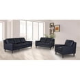 thumbnail image 6 of Hawthorne Collections Lazio High Quality Leather Sofa - Black, 6 of 8
