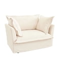 thumbnail image 2 of Cream Armchair - Vacuum - Packed Cushions (48h Recovery) - Guest Room - Comfort for Guests, 2 of 6