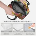 thumbnail image 3 of Uemuo Beautiful African Woman Printed Lunch Bag Lunch Box Reusable Insulated Lunch Tote Bag, Leakproof Thermal Cooler Sack Food Handbags Case High Capacity, 3 of 5