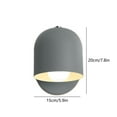 thumbnail image 3 of Iron Bedside Lamp Gray Iron Wall Lamp LED Bedside Light for Study Bedroom Entrance,(1-Piece) Rkxzt, 3 of 9