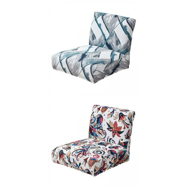 2 Piezas de para Sillas Sin Reposabrazos, Elásticas para Sillas Decorativas, Sala de Soledad Cubierta de sillas sin brazos