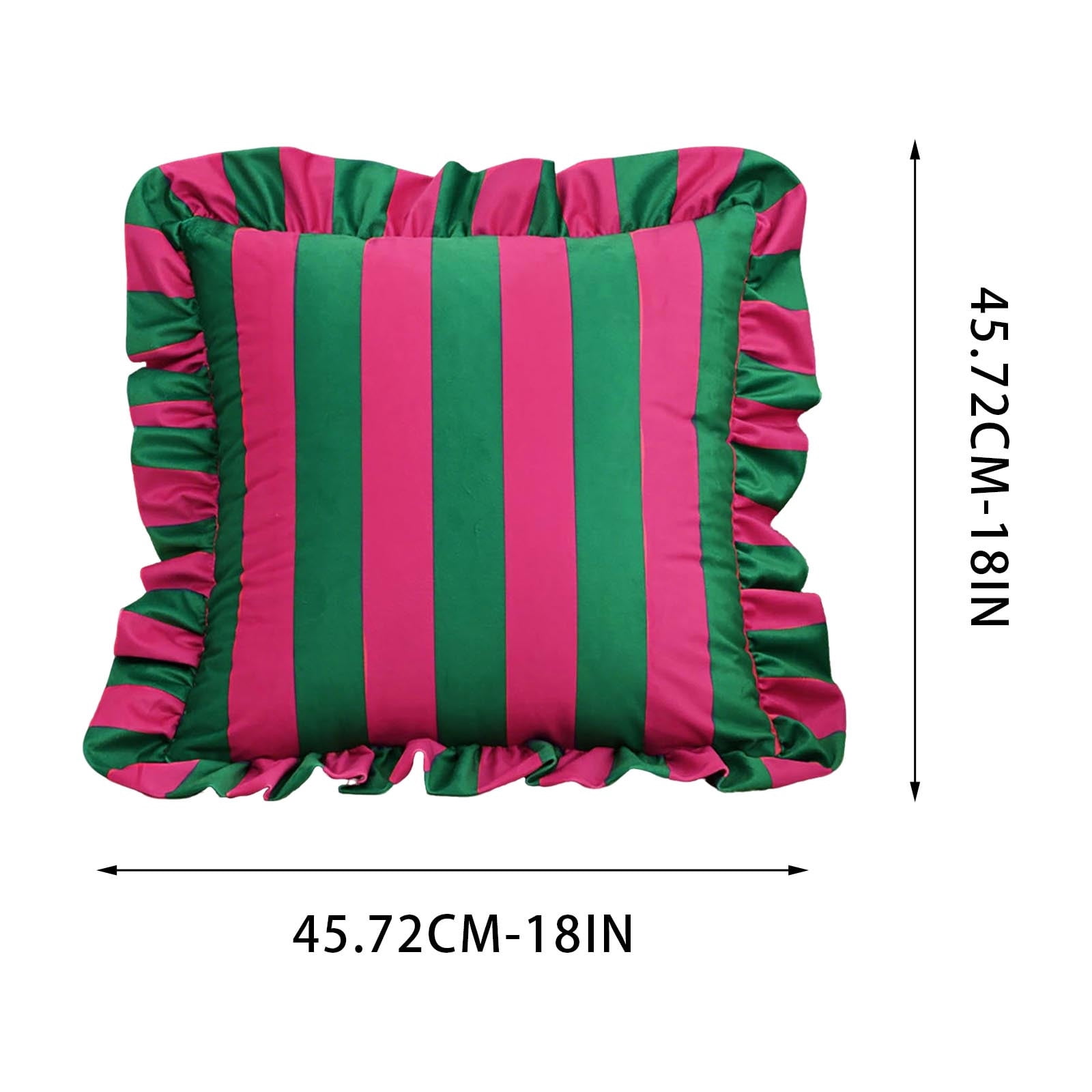 Outdoor Throw Pillows, Velvet Decorative Pillows, Ruffled Decorative Pillows (with filling), Perfect for Sofas, Bedrooms, and Living Rooms—Soft Home Textile Accessories