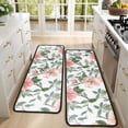 thumbnail image 4 of Kitchen Rugs Sets Of 2,Pioneer Flower Floral Print Pattern Anti Fatigue Kitchen Mat Rugs Non Slip Washable,Decorative Kitchen Floor Mats for Kitchen,Sink,Laundry,17"x47"+17"x47", 4 of 5