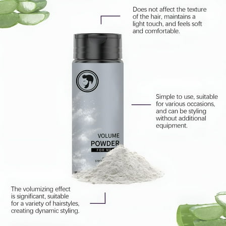 RAGUPEL Gray Hair Care Texture Powder for Men Easy to Apply Instantly Texture & Volume Strong Hold Hair Powder for Men (1Pcs)