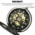 thumbnail image 4 of Mens Pocket Watch Mechanical Black Steampunk Skeleton Retro Chain Luxury Classic, 4 of 9
