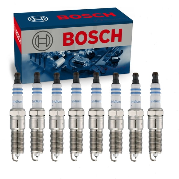 8 pc Bosch 9617 Double Iridium Spark Plugs for Ignition Wire Secondary