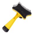 thumbnail image 1 of and Massage Comb Grooming Hair Removal , Yellow, 1 of 6