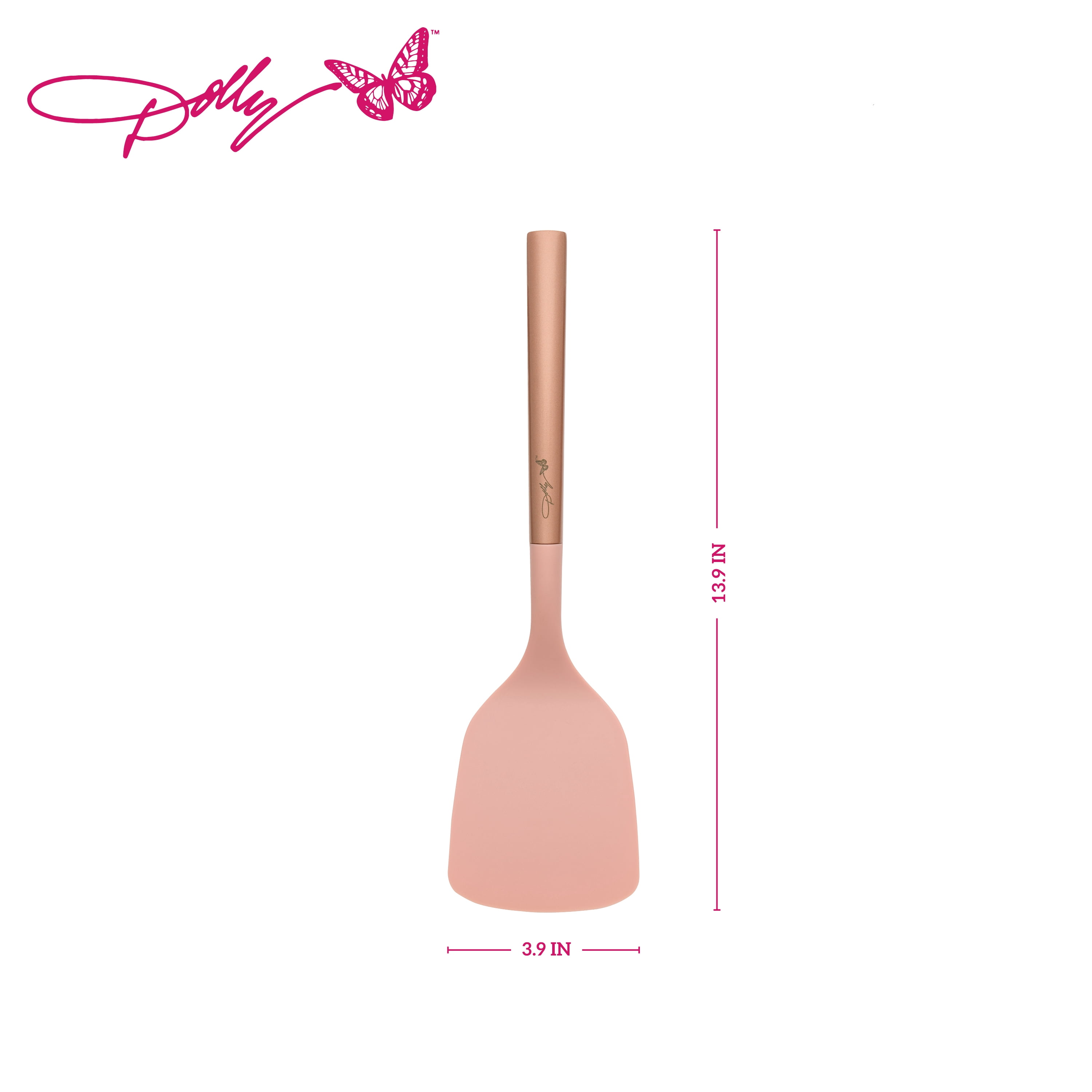 Dolly Parton Stainless Steel Short Turner, Blush