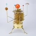 thumbnail image 6 of Mechanical Solar System Orrery Model Kit, Full Brass 3D Planetary Assembly with Moving Gears, Eight-Planet Astronomy Display & Collector Decor, 6 of 7