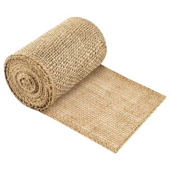 KALLORY Tree Protector Wrap Set, Natural Beige Burlap for Trees and Shrubs, 7.9in x 16.4ft, Garden