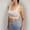A1_Light Ashy, variant on Women U Neck Sports Bra Wirefree Padded Workout Crop Tank Top Wide Strap Seamless High Stretch Yoga Push Up Bra for Gym Running Full Coverage Supportive Minimizer T-Shirt Bra Yellow S
