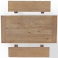 thumbnail image 5 of Joanna 3Pc Dining Set Rustic Brown - Table & 2 Benches, 5 of 12