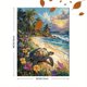 thumbnail image 3 of Qisvanset 12x16 Inch Tropical Sea Turtle Ocean Canvas Wall Art, Rainbow Palm Tree Marine Life Island Paradise Coastal Decor for Home Bedroom, 3 of 8
