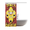 thumbnail image 2 of Cortina de Ducha ABPHQTO de Tela Impermeable para Baño Smile Everyday 160x180 cm, 2 of 2