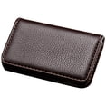 thumbnail image 2 of sunsanly Faux Leather Business Card Holder with Magnetic Closure Slim Compact Size Portable Business Card Carrier Name Card Organizer, 2 of 8