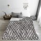 thumbnail image 5 of Balery Black White Stripes Manta de Felpa Suave y Acogedora – Cobija de Franela Aterciopelada para Cama, Lavable y Cálida para Sofá, Mascotas, Transpirable-80"x60", 5 of 7