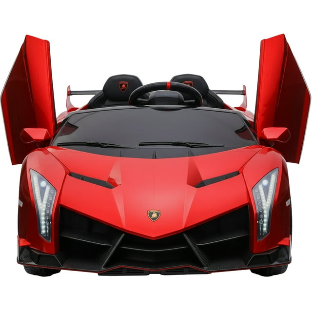 Carro Eléctrico Montable Lamborghini Rojo Usb Mp3 +3 Años