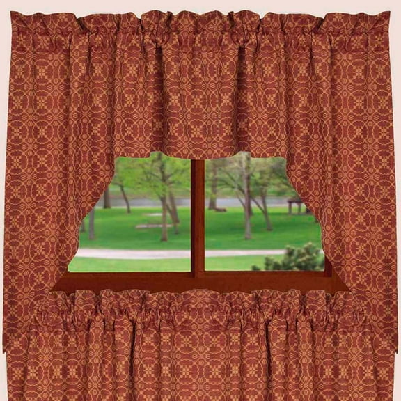 Marshfield Jacquard Swags Red or Black