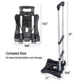 thumbnail image 4 of Sutekus Folding Hand Truck and Dolly 110-lbs Lightweight Portable Luggage Cart for School Travel Office Moving, Black, 4 of 6