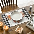 thumbnail image 5 of Smile Maple Leaves Fall Placemats Set of 4 for Table Runner, Seasonal Kitchen Dining Table Decoration for Indoor Party 12x18 Inch, 5 of 6