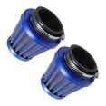 thumbnail image 1 of Unique Bargains 2pcs Universal 42mm Air Filter Cleaner Round Tapered Replacement for Motorcycle Car Blue, 1 of 7