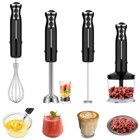 

Hand Blender 5-in-1 Immersion Hand Blender 12 Speed Turbo Mode Stick Blender for Make Smoothie Milk Shakes Juice Sauces