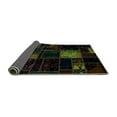 thumbnail image 2 of Ahgly Company Indoor Round Patchwork Turquoise Blue Transitional Area Rugs, 5' Round, 2 of 4