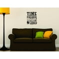 thumbnail image 1 of Design With Vinyl Home Wall Decals Time You Enjoyed Wasting Is Not Time Wasted Outdoor Wild Motivational Wall Decal for Boys Girls Bedroom - DIY and Removable - Size: 14 In x 27 In, 1 of 3