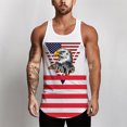 thumbnail image 1 of Men's American Flag Stripes and Stars Tank Top Shirt, 1 of 2