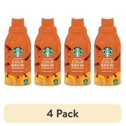(4 pack) Starbucks Pumpkin Spice Flavored Cold Brew Coffee Concentrate, Bottle, 32 fl oz