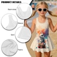thumbnail image 6 of Xixirimido Rabbit Colorful Easter Eggs Print Girls Swimsuit Sleeveless One Piece Skirted Swimwear Modest Hawaiian Bathing Suit for Beach Water Park Kids Swim Dress, 6-7 Years, 6 of 7