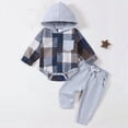 thumbnail image 2 of Gerichy Newborn Baby Boy Clothes Infant Boy Outfits Baby Hoodie Romper Pants Fall Winter 0 3 6 9 12 18 Months Baby Clothes for Boys, 2 of 7