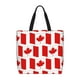 thumbnail image 1 of Fotbe Canada Bolsa Tote con Estampado para Mujer, Bolsos con Cremallera, Bolsa de Hombro Casual de Gran Capacidad con Bolsillos Internos, 1 of 7