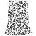 thumbnail image 2 of Balery Hand Drawn Snake Manta de Felpa Suave y Acogedora – Cobija de Franela Aterciopelada para Cama, Lavable y Cálida para Sofá, Mascotas, Transpirable-50"x40", 2 of 7