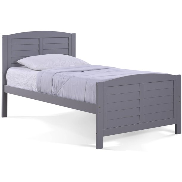 Better Homes and Gardens Panama Beach Twin Bed with Trundle, Gray