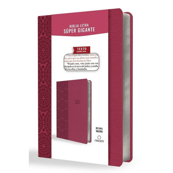 Biblia Reina Valera Letra SÃºper Gigante, SÃ­mil Piel Fucsia / Spanish Bible Reina Valera Super Giant Print, Fuchsia Leath, (Paperback)