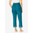 thumbnail image 4 of Woman Within Plus Size Convertible 2-in-1 Cargo Pant & Capri Elastic Waist, 4 of 6
