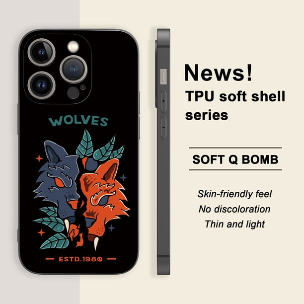 Actualice el estilo de su teléfono con una vibrante funda plateada mate con diseño de dibujos animados para iPhone 15 Pro Max 14 13 12 Pro 11.