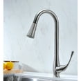 thumbnail image 3 of VANGUARD Undermount 32 in. Single Bowl Kitchen Sink with Singer Faucet in Brushed Nickel, 3 of 12
