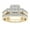 G, variant on CILENON Womens Wedding Bands Couple Rings Gold-Plated Inlaid Zircon Ring Classic Jewelry Rings for Women Sterling Silver Rings for Women Non Tarnish Pinky Ring(I,9)