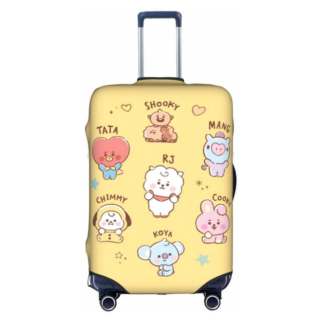 BTS BT21 Funda De Equipaje Lavable Protector De Maleta Antiarañazos Para De 18 A 32 Pulgadas