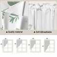 thumbnail image 5 of Sage Green Spring Floral Swag Valances for Windows, Kitchen Window Curtains Over Sink, Watercolor Elegant Pastoral Flowers Window Treatment Curtains for Living Room/Bedroom 2 Panel Sets 36"x45", 5 of 8