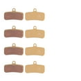 thumbnail image 3 of 4 Pairs Full Metal Gold Bicycle Brake Pads for D03S D02S, for Saint for XT for XTR for SLX for ZEE Disc Brakes, All Weather Low Noise High Heat Dissipation, 3 of 9