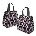 thumbnail image 2 of Pioneer Flower Floral Print Pattern Insulated Lunch Bag for Women & Adults,Large Portable Soft Cooler Lunch Bag,Thermal Food Storage Tote with Pearl Cotton,8.66L,8.75x5.75x9.5 Inch, 2 of 6