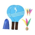 thumbnail image 4 of amleso 2 Pieces Badminton Set Indoor Badminton Kit Strength Outdoor Toy Shuttlecock and Racket Set for Outdoor Beach Children Friend B, 4 of 9