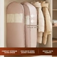 thumbnail image 6 of Space Saving Hanging Garment Bag for Coats Blankets, Sweaters, Seasonal Clothes with Self Compression Zipper, Space-Saving Dust-Proof Down Jacket Compression Storage Bag, 6 of 6