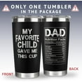thumbnail image 5 of Gifts for Dad from Daughter, Son - Dad Gifts - Christmas Gifts for Dad, Dad Christmas Gifts, Birthday Gifts for Dad, Fathers Day Gift for Dad - New Dad Gifts - 20 Oz Tumbler, 5 of 6